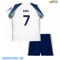 Camisa de time de futebol Tottenham Hotspur Xavi Simons #7 Replicas 1º Equipamento Infantil 2025-26 Manga Curta (+ Calças curtas)